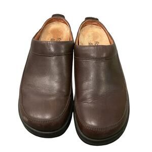 Birkenstocks Footprints Ashby Leather Mules Brown EU 40 US 9 Comfort Work Career